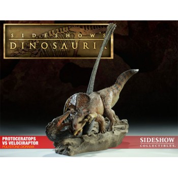 Sideshow Dinosauria Diorama Protoceratops vs. Velociraptor 42 cm